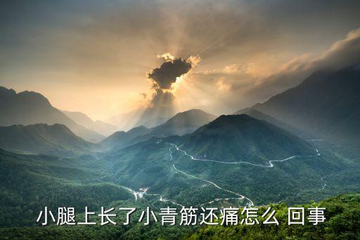  小腿上長了小青筋還痛怎么 回事
