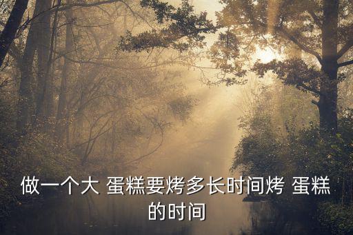 做一個大 蛋糕要烤多長時間烤 蛋糕的時間