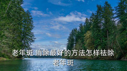  老年斑 消除最好的方法怎樣祛除 老年斑