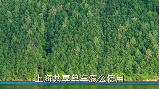 上海市區怎樣取共享單車，上海共享單車怎么使用