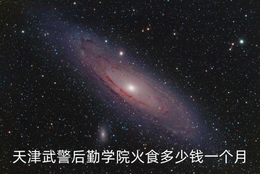 天津武警后勤學院火食多少錢一個月