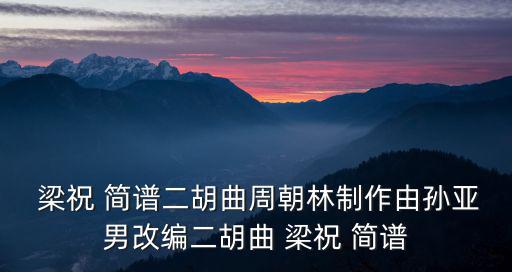 梁祝簡譜全曲,梁祝上海大劇院首演小提琴獨奏