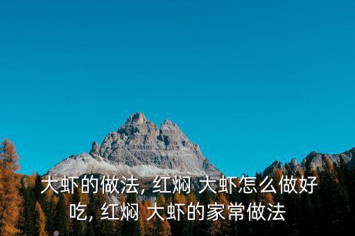  大蝦的做法, 紅燜 大蝦怎么做好吃, 紅燜 大蝦的家常做法