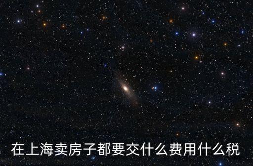 在上海賣房子都要交什么費用什么稅