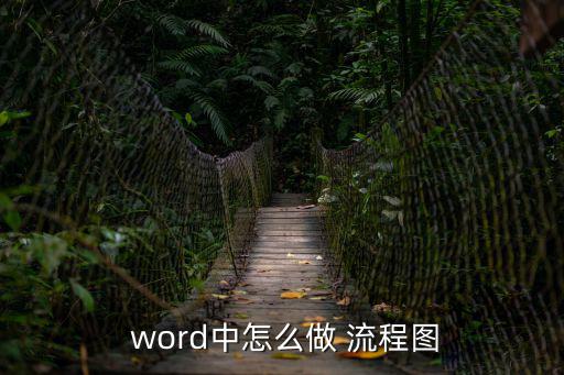  word中怎么做 流程圖