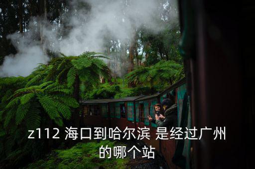 海口至廣州z112次列車途經，19號z112列車到廣洲整點么
