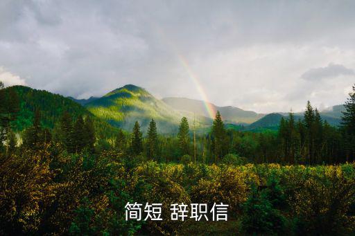 簡短 辭職信