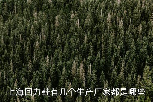 上海回力鞋有幾個生產廠家都是哪些