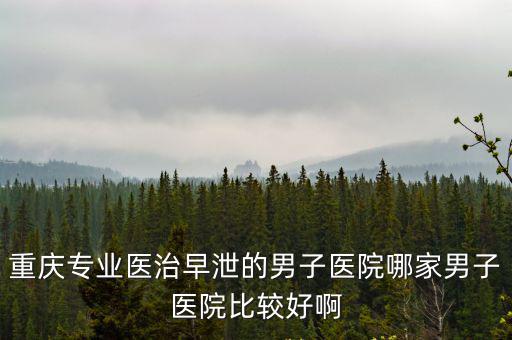 重慶專業醫治早泄的男子醫院哪家男子醫院比較好啊