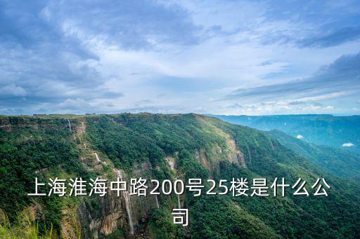 上海市谷鷹實業，上海淮海中路200號25樓是什么公司