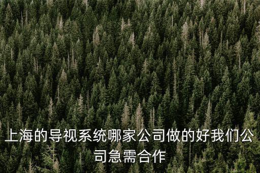 上海的導視系統哪家公司做的好我們公司急需合作