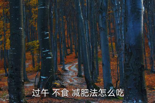 過午不食減肥法,中午不食減肥法你愿意嘗試嗎?