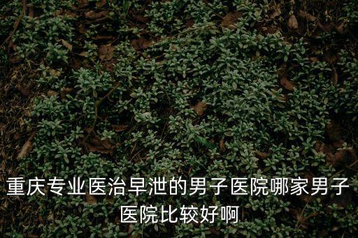 重慶專業醫治早泄的男子醫院哪家男子醫院比較好啊