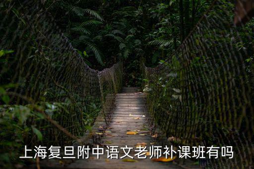 上海復旦附中語文老師補課班有嗎