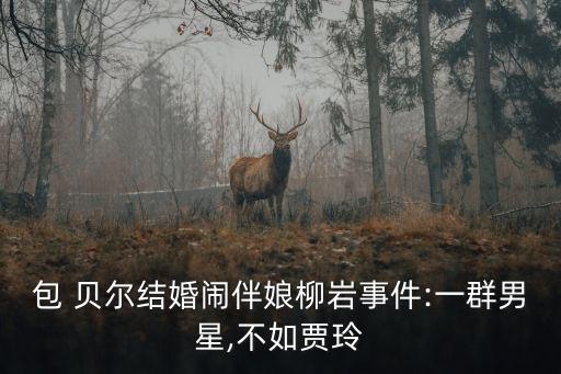 包貝爾伴郎,貝貝爾和賈玲重新安排婚禮