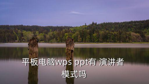 平板電腦wps ppt有 演講者 模式嗎