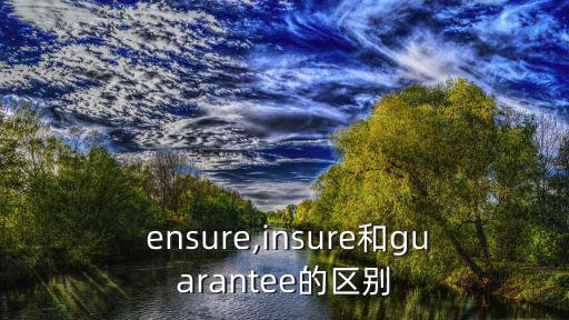  ensure,insure和guarantee的區別