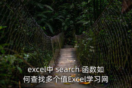 excel中 search 函數(shù)如何查找多個值Excel學習網(wǎng)