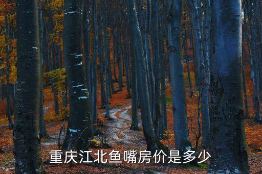 重慶江北魚嘴房?jī)r(jià)是多少