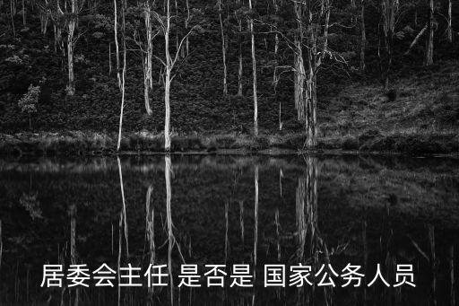 居委會(huì)主任 是否是 國(guó)家公務(wù)人員