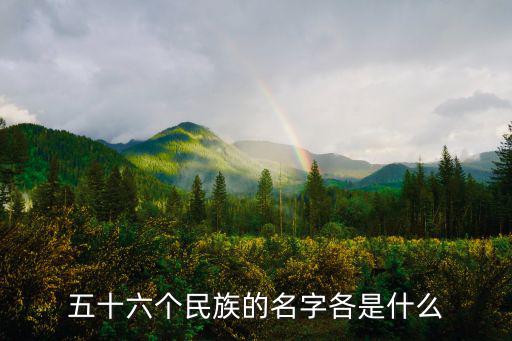 五十六個民族的名字各是什么