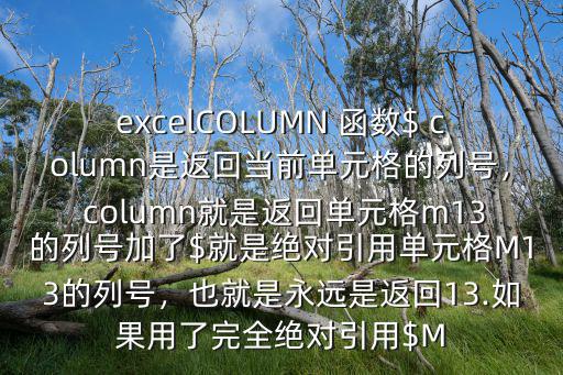 column函數