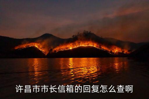 許昌市長(zhǎng)信箱，怎樣查在許昌市長(zhǎng)信箱投的信的結(jié)果
