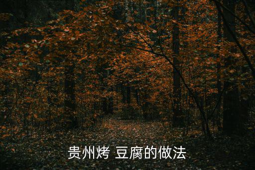 貴州烤 豆腐的做法