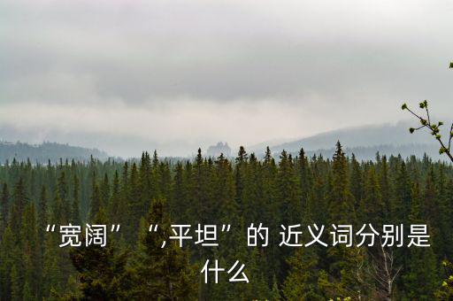平整的近義詞,平坦是指沒有高低傾斜度的地形