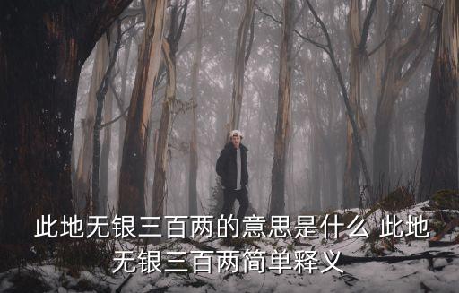 此地無銀三百兩,地無銀三百兩的意思是指隱藏了反而暴露了