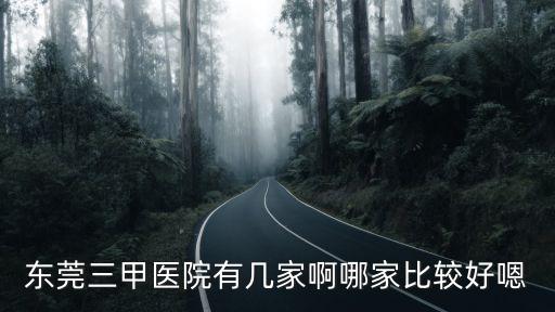 東莞三甲醫院有幾家啊哪家比較好嗯