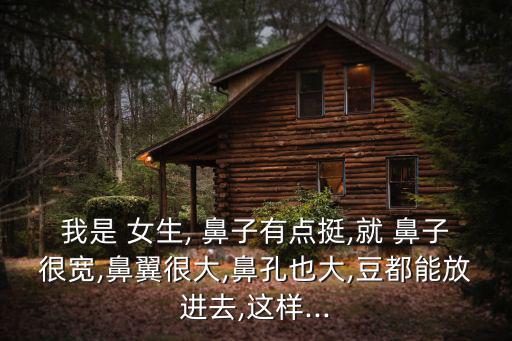 女生鼻子大,女生鼻子太大不好看?可以做整形手術