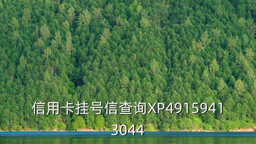 信用卡掛號信查詢XP49159413044