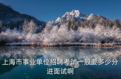 上海市事業單位招聘考試一般要多少分進面試啊