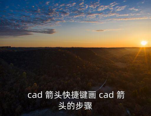 cad畫箭頭,cad怎么畫?