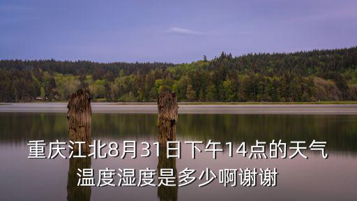 重慶江北8月31日下午14點的天氣溫度濕度是多少啊謝謝