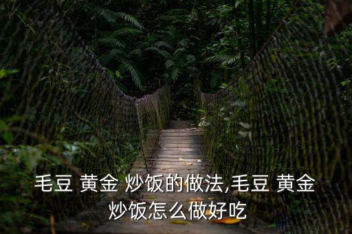 毛豆 黃金 炒飯的做法,毛豆 黃金 炒飯怎么做好吃