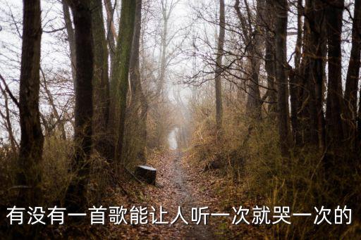 聽一次哭一次的歌，有什么聽了流淚的歌