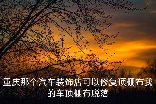 重慶那個汽車裝飾店可以修復(fù)頂棚布我的車頂棚布脫落