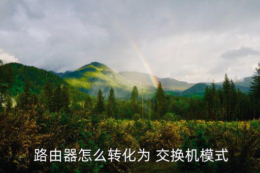 路由器改成交換機,電腦連接路由器后如何操作?