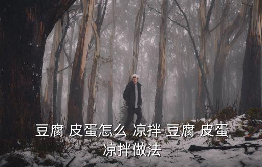 涼拌皮蛋豆腐,秘制皮蛋怎么做