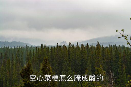 酸辣空心菜梗,酸辣空心菜梗有何來頭?