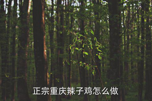 正宗重慶辣子雞怎么做