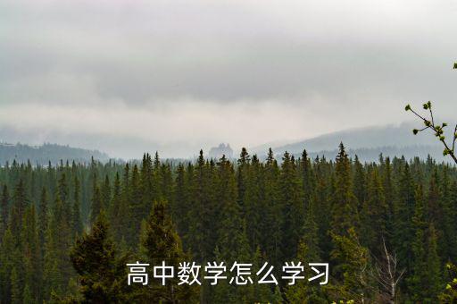 高中數學怎么學，高中數學怎么學習