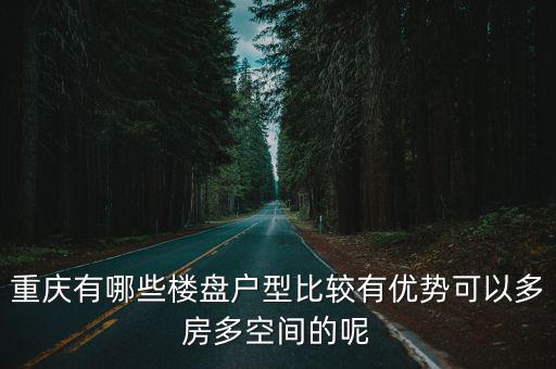 重慶有哪些樓盤戶型比較有優(yōu)勢(shì)可以多房多空間的呢