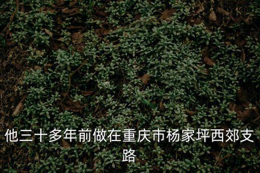 重慶市高步明簡歷，他三十多年前做在重慶市楊家坪西郊支路