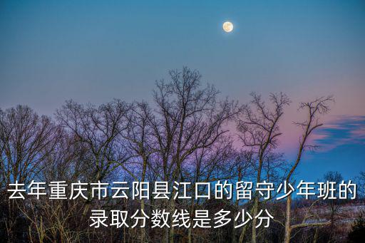 重慶市云陽職教錄取分數線，重慶云陽的中考錄取線是多少啊