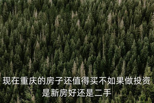現在重慶的房子還值得買不如果做投資是新房好還是二手
