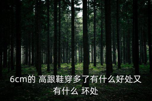 6cm的 高跟鞋穿多了有什么好處又有什么 壞處