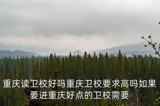 重慶讀衛校好嗎重慶衛校要求高嗎如果要進重慶好點的衛校需要